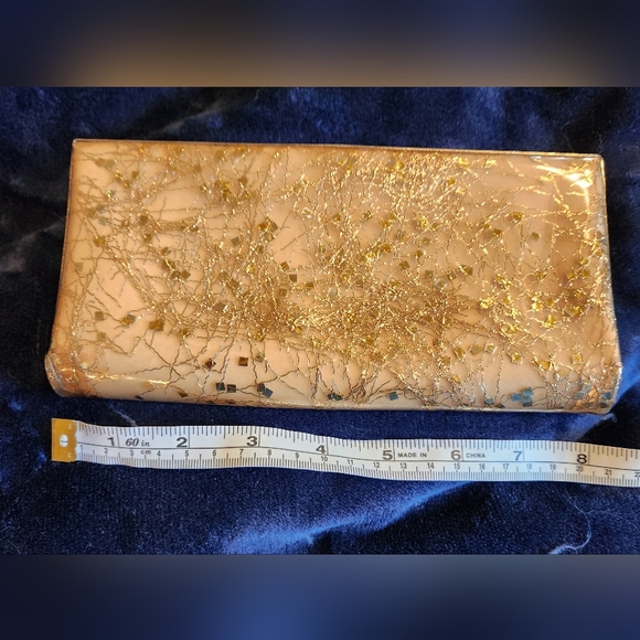 Vintage JR USA golden clutch - Picture 4 of 9